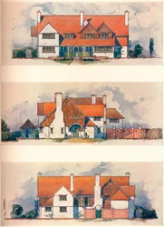 Haus in der Gartenstadt, Letchworth, um 1906