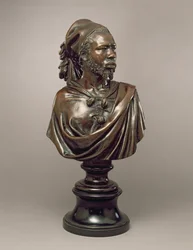 Porträtbüste von Said Abdullah von den Mayac, Königreich Darfur, Sudan, 1848 (Bronze)