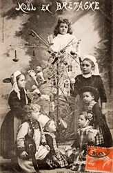 Frohe Weihnachten/Die weisen Kinder/Bretagne/Frankreich