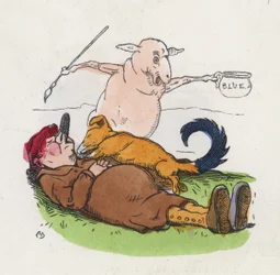 Der faule Schäfer (Farbstich)