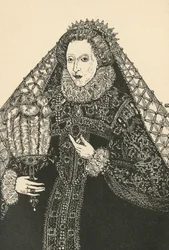 Ein Porträt von Königin Elizabeth, 1931