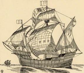 Ein Schiff aus der Zeit von Christoph Kolumbus, 1931