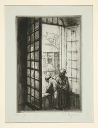 Ein Fenster des alten Hôtel-Dieu