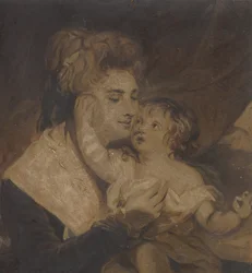 Lady Dashwood und ihr Sohn, ca. 1785