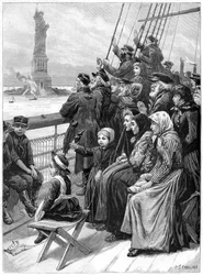Eintritt in die Neue Welt, 1892
