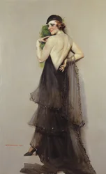 Schaufensterpuppe in den 1900er Jahren