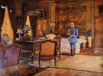 Marschall Ferdinand Foch in seinem Hauptquartier, 7. September 1918, Paris