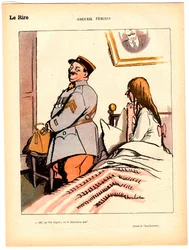 Das Rote Lachen, Satirisch in Farben