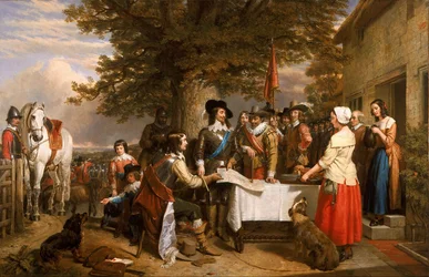 Der Vorabend der Schlacht von Edge Hill, 1642, 1845