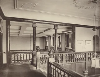 Farnham Castle, Kent, das Treppenabsatz