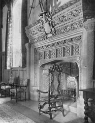 Der Kamin im Bankettsaal