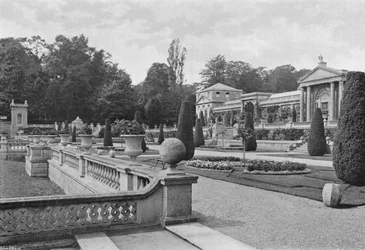 Die südliche Ecke des Hauses