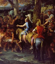 Alexander und Poros in der Schlacht am Hydaspes, ca. 1673 (Detail von 90063)