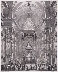 Mausoleum des Oratoire du Louvre, Rue Saint-Honoré, zum Gedenken an den französischen Staatsmann Pierre Séguier, Mai 1672, ca. 1770-1780