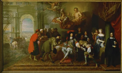 Anlässlich des Friedensvertrags von Nijmegen (Öl auf Leinwand)