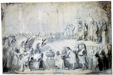 Die siamesischen Botschafter vor dem König, 1686