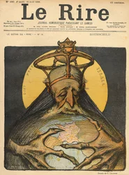 Karikatur der Familie Rothschild, von der Titelseite von 