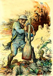 Karikatur von General Nivelle in "Le Rire" vom 20. Januar