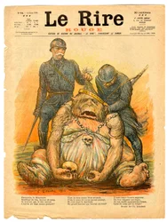Cover von „The Red Laughter“, Satire in Farben