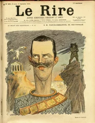 Illustration von Charles Leandre (1862-1934) für das Cover von Le Rire