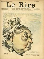 Illustration von Charles Leandre (1862-1934) für das Titelblatt von Le Rire