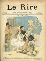 Illustration von Charles Léandre (1862-1934) für das Cover von Le Rire