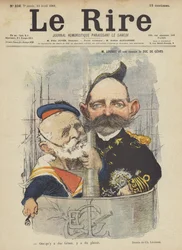 Loubet und sein Cousin der Herzog von Genua, Illustration für Le Rire