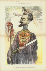 Paul Doumer, französischer Politiker, Illustration für Le Rire