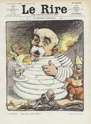 Präsident Bibendum. Illustration für Le Rire