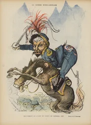 Der Russisch-Japanische Krieg. Illustration für Le Rire