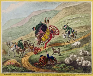 Posten in Schottland, veröffentlicht von Hannah Humphrey, 1805