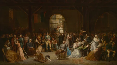 Der Appell der letzten Opfer des Terrors, um 1850