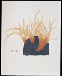 Gefiederter Hut - „La Mode en 1912“ von Marcelle Demay, Illustration von Charles Martin (1884-1934)