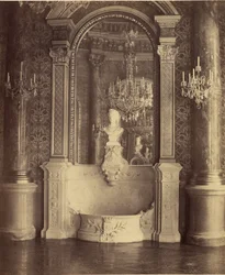 Innenansicht eines Palastes, wahrscheinlich das Hôtel de Ville, Paris
