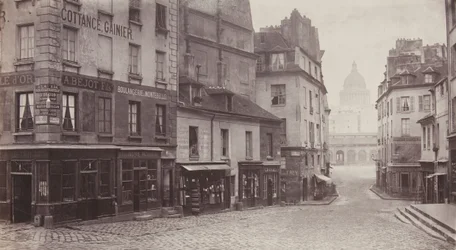 Rue du Haut-Pave Pantheon in der Ferne, 1865-69