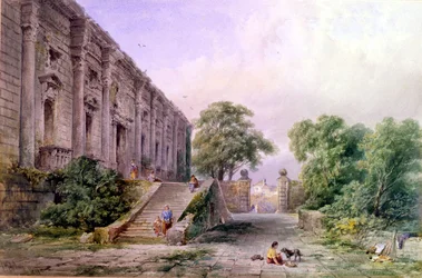 Ansicht der Ostfront von Nottingham Castle, 1879