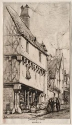 Ein altes Haus in Bourges, manchmal das Musikerhaus genannt