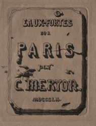 Radierungen von Paris: Titelseite, 1852