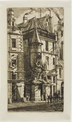 Haus mit einem Turm, rue de la Tixeranderie