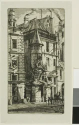 Haus mit einem Turm, rue de la Tixeranderie