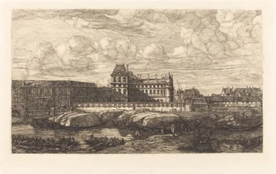 Das alte Louvre, nach einem Gemälde von Zeeman, 1651