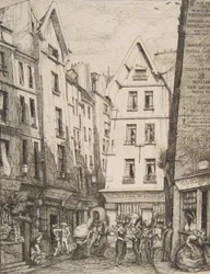 Rue Pirouette aux Halles, Paris, nach Laurence, 1860