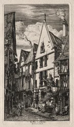 Rue des Toiles, Bourges, 1853