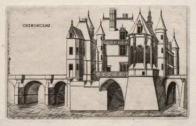 Das Schloss von Chenonceau, 1856