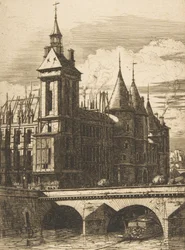 Der Uhrturm, Paris, 1852