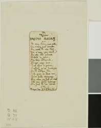 Eugène Bléry gewidmete Verse, Nr. 1