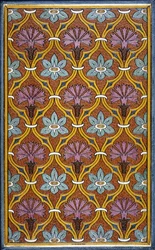 Innenseite mit Blumendesign