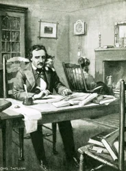 Poe bei der Arbeit unter Catalinas Auge