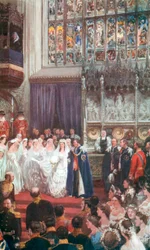 Die Hochzeit von König Edward VII. und Königin Alexandra in der St. George
