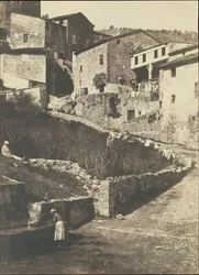 Eine Straße in Grasse, 1852